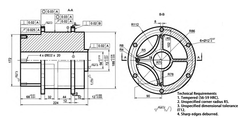 Figure 1 Shaft sleeve parts drawing