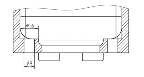 Figure 5 Reverse countersinking Figure 5 Reverse countersinking