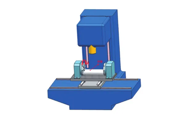 Fig. 2 Bridge plate vertical four⁃axis CNC machine tool