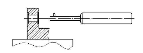 Fig. 2 Conventional counterbore machining process