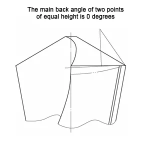 Fig. 2 Two points equidistant main back angle of 0°