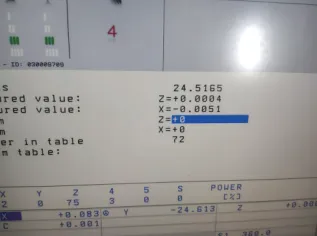 b) Verification results Deviation 0.005mm<br/>Figure 16 Repeatability accuracy verification