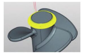 Figure 7 End chamfering machining path Figure 7 End chamfering machining path