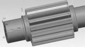 Figure 6 Gear Tooth Surface Finishing Trajectory