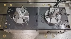 Figure 7 Actual Machining Fixture Setup