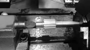 Figure 8 Gear Shaft Under Processing
