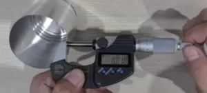 Figure 1 Ultra thin wall part at 0.018mm