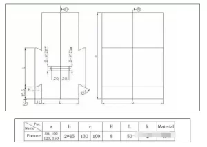 Fig 1 Tools for positioning and clamping products based on their shape