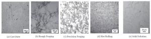 Figure 2 Optical Microscope Image of Titanium Alloy After Heat Treatment