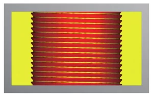 Figure 7 Simulation results of toothed single line thread