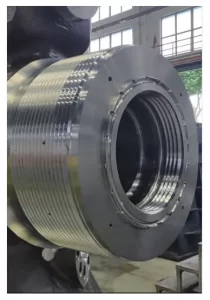 Figure 8. Actual machining effect of toothed single line thread.