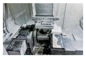 Figure 6 Clamping Method for a 3+2 Axis CNC Machine Tool