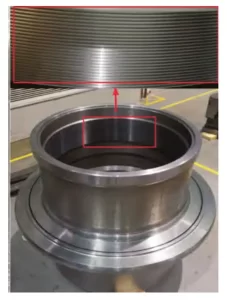Figure 8 Actual processing situation