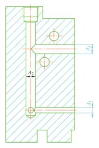 Figure 10 Cross sectional view of the borehole system