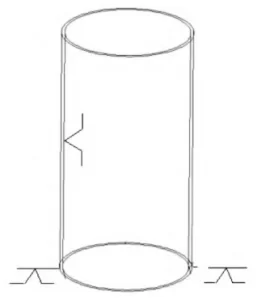 Figure 2 Locating references for thin walled cylindrical shell parts Figure 2 Locating references for thin walled cylindrical shell parts