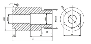 Figure 2 Stud Part Drawing