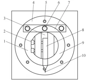Figure 2 Boring bar with a cutting insert at the tip Figure 2 Boring bar with a cutting insert at the tip