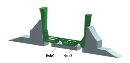 Figure 5 Weak strength hole of part