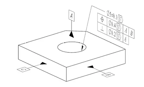 Figure 1 31 Example of statistical tolerance symbol annotation Figure 1 31 Example of statistical tolerance symbol annotation