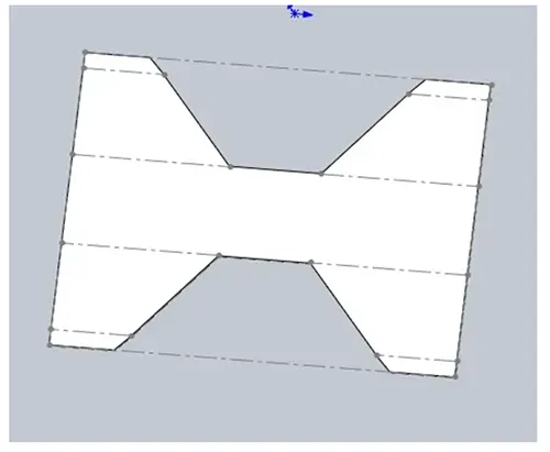 Figure 22 Final plan view of Side Panel 2 (can be directly cut to size) Figure 22 Final plan view of Side Panel 2 (can be directly cut to size)
