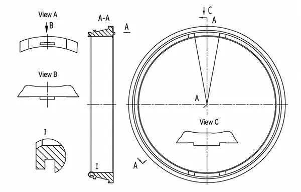 Fig 7 The inner ring of a certain tapered roller bearing Fig 7 The inner ring of a certain tapered roller bearing
