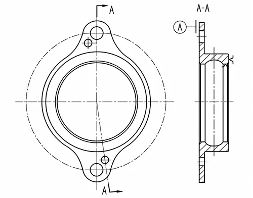 Fig 8 A bearing outer ring with an mounting edge Fig 8 A bearing outer ring with an mounting edge